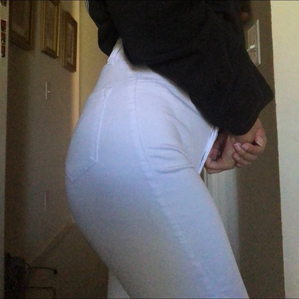 white high waisted fashion nova jeans
